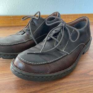 Clarks Men Oxford Casual Dress Shoes Size 9 M Brown Leather 02524